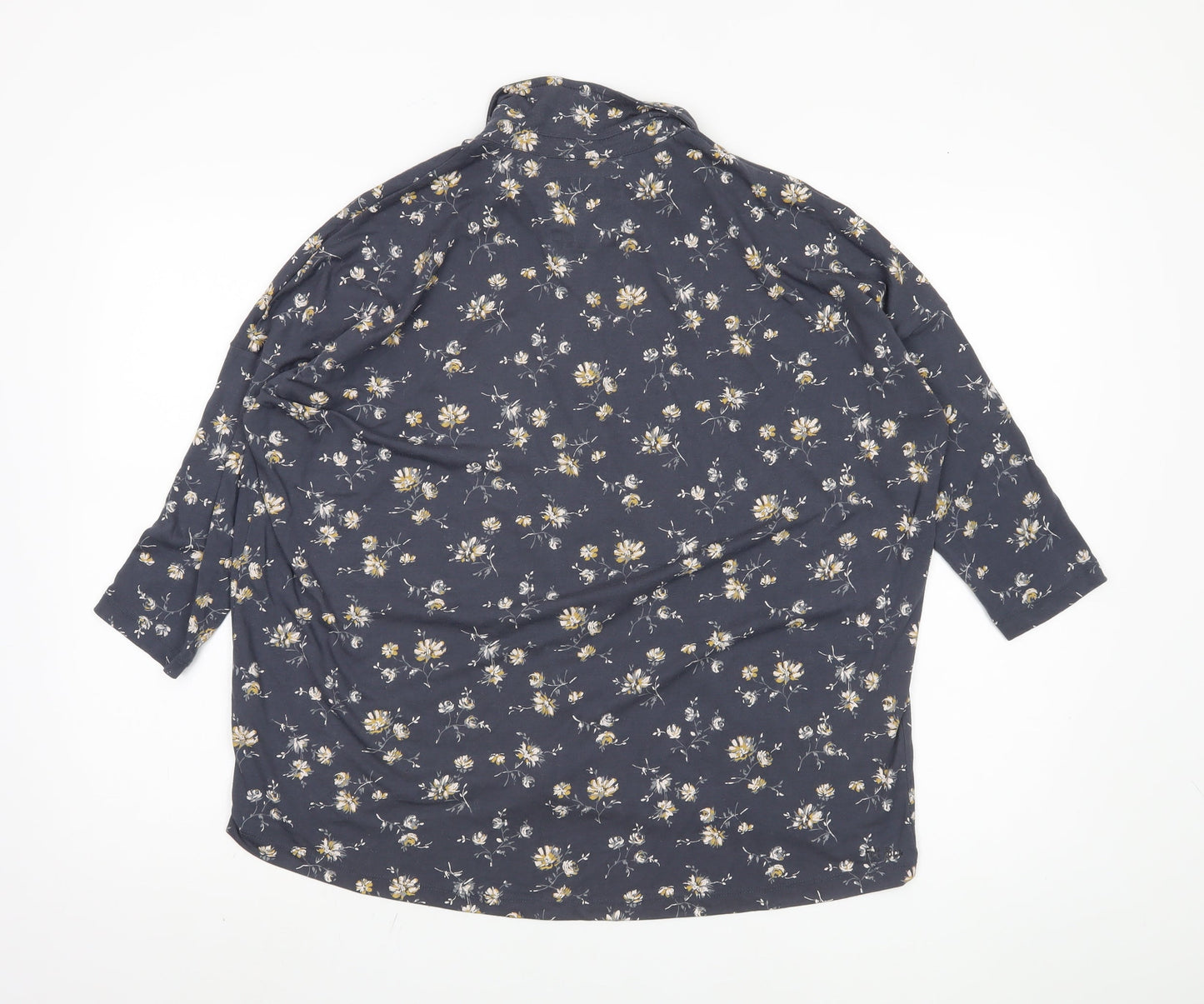 Womens UK Size 10 Fat Face Blue  Button-Up