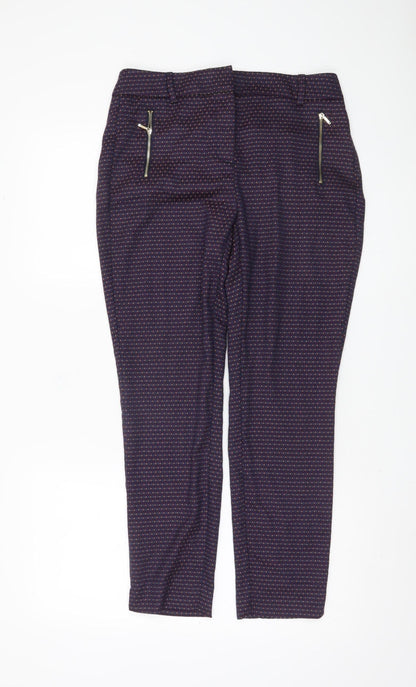 Womens UK Size 10 NEXT Regular Fit Casual Multicoloured Trousers