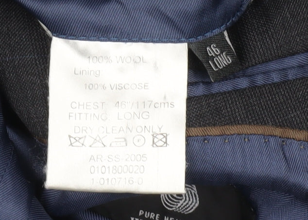 Mens UK Size 46 Reda Regular Grey Suit Jacket