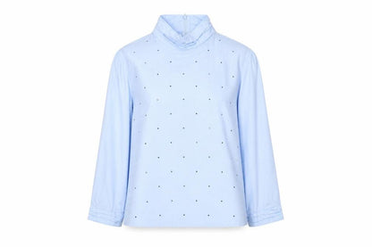 Womens UK Size 12 Zara Blue Basic Blouse