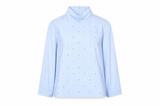 Womens UK Size 12 Zara Blue Basic Blouse
