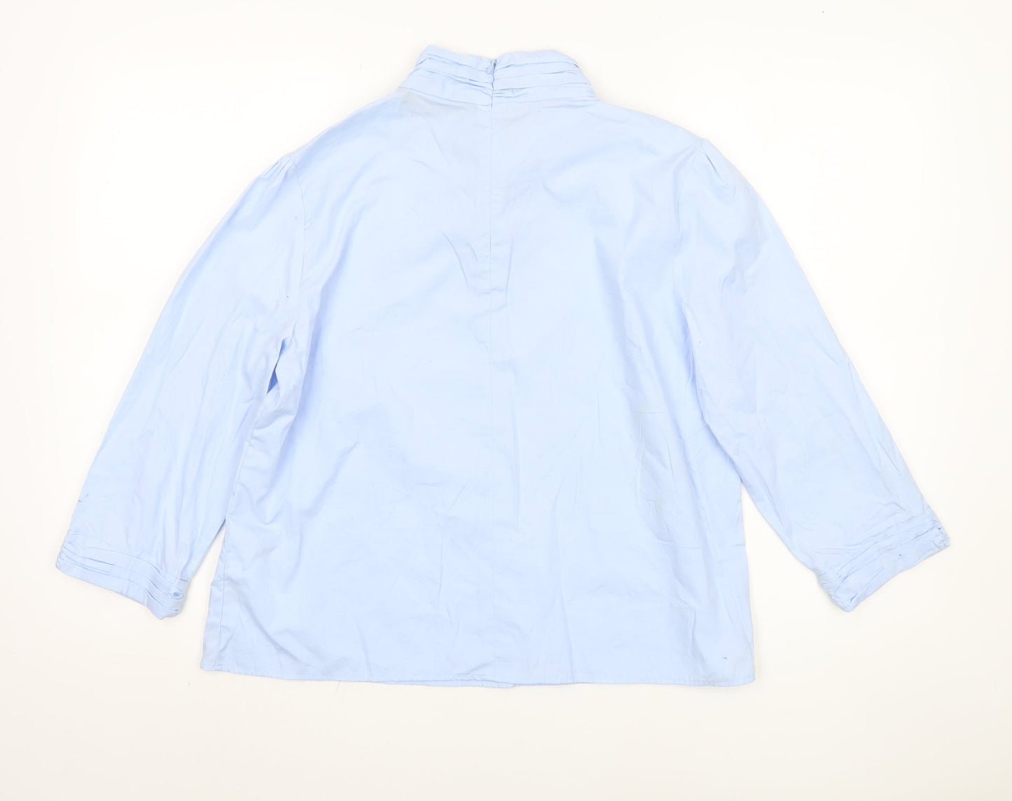 Womens UK Size 12 Zara Blue Basic Blouse