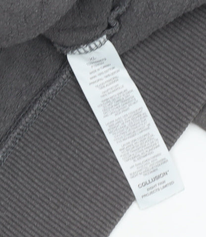 Mens UK Size XL COLLUSION Grey Pullover Hoodie