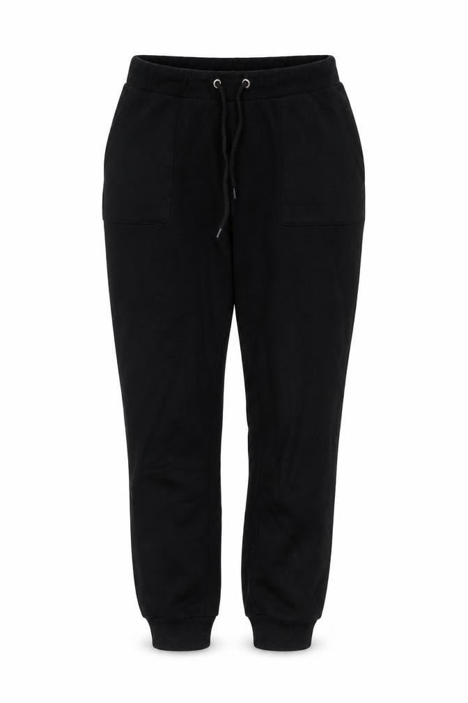 Womens UK Size S NA-KD Regular Fit Jogger Black Trousers