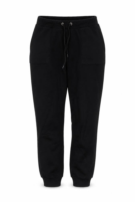 Womens UK Size S NA-KD Regular Fit Jogger Black Trousers
