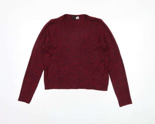 Womens UK Size XS Divided by H&M Red Pullover Jumper