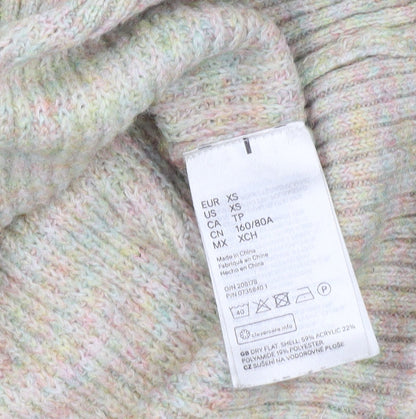 Womens UK Size XS H&M Multicoloured Pullover Jumper
