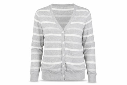 Front view of Tag Line Women's Grey Cardigan Medium