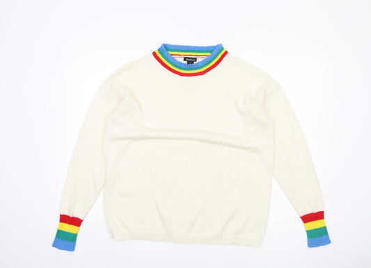 Boohoo Womens Multicoloured L Pullover Jumper
