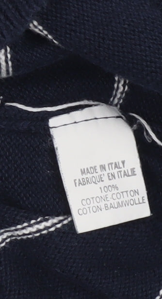 Brandy Melville Women's Blue Striped Pullover Jumper