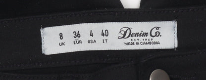 Denim Co. Women's Black Jegging Trousers, Size 8