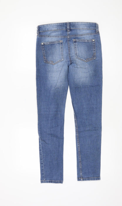 Next Women's Blue Skinny Jeans UK Size 8 Stretch Denim