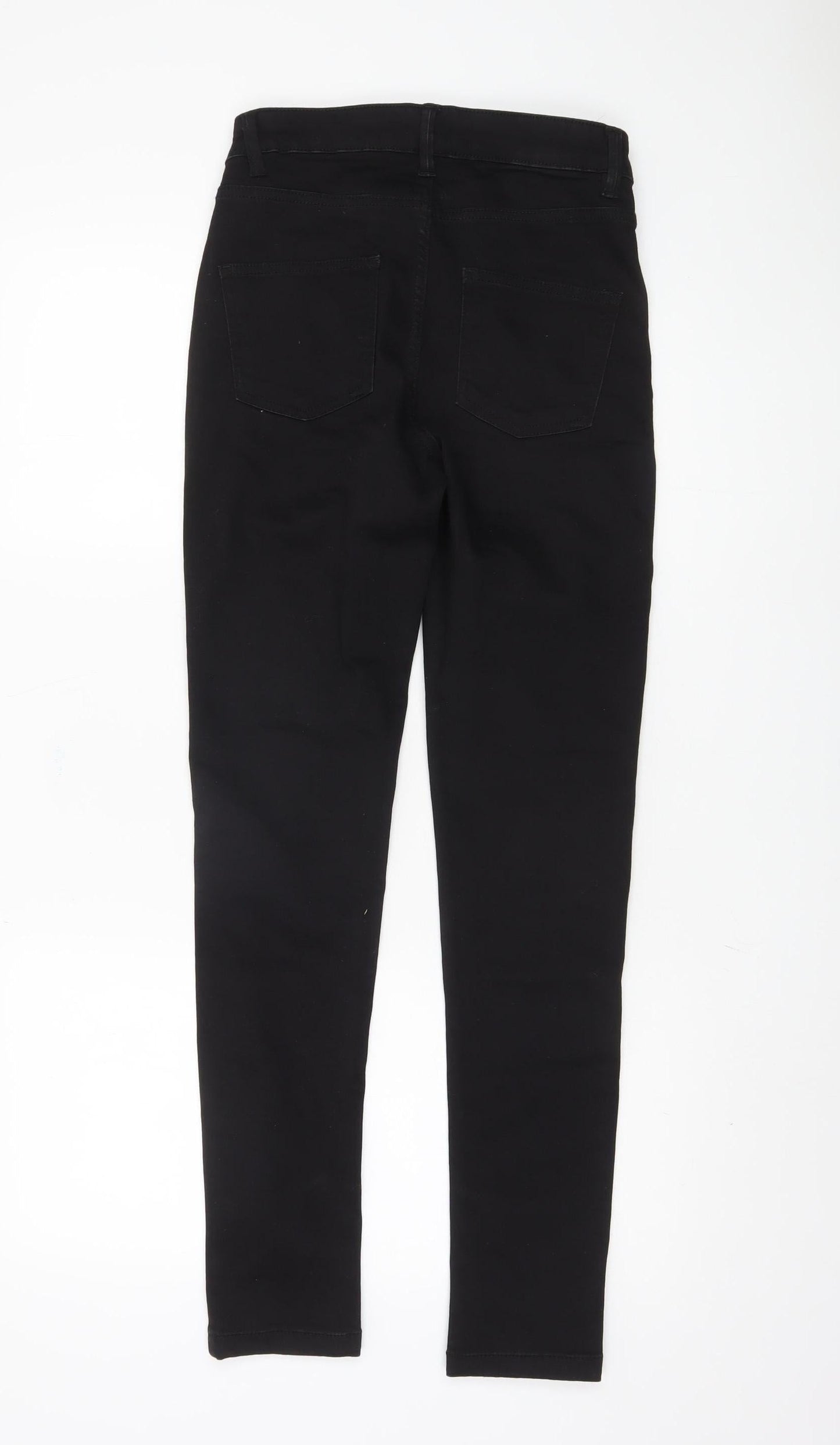 Womens UK Size 8 So Denim Regular Fit Skinny Black Jeans