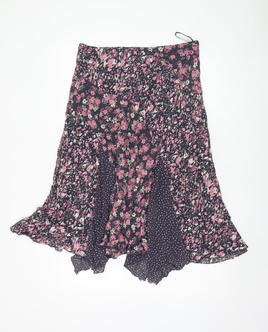 Marks and Spencer Women's Floral Long A-Line Skirt, Size 14