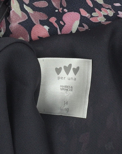 Marks and Spencer Women's Floral Long A-Line Skirt, Size 14