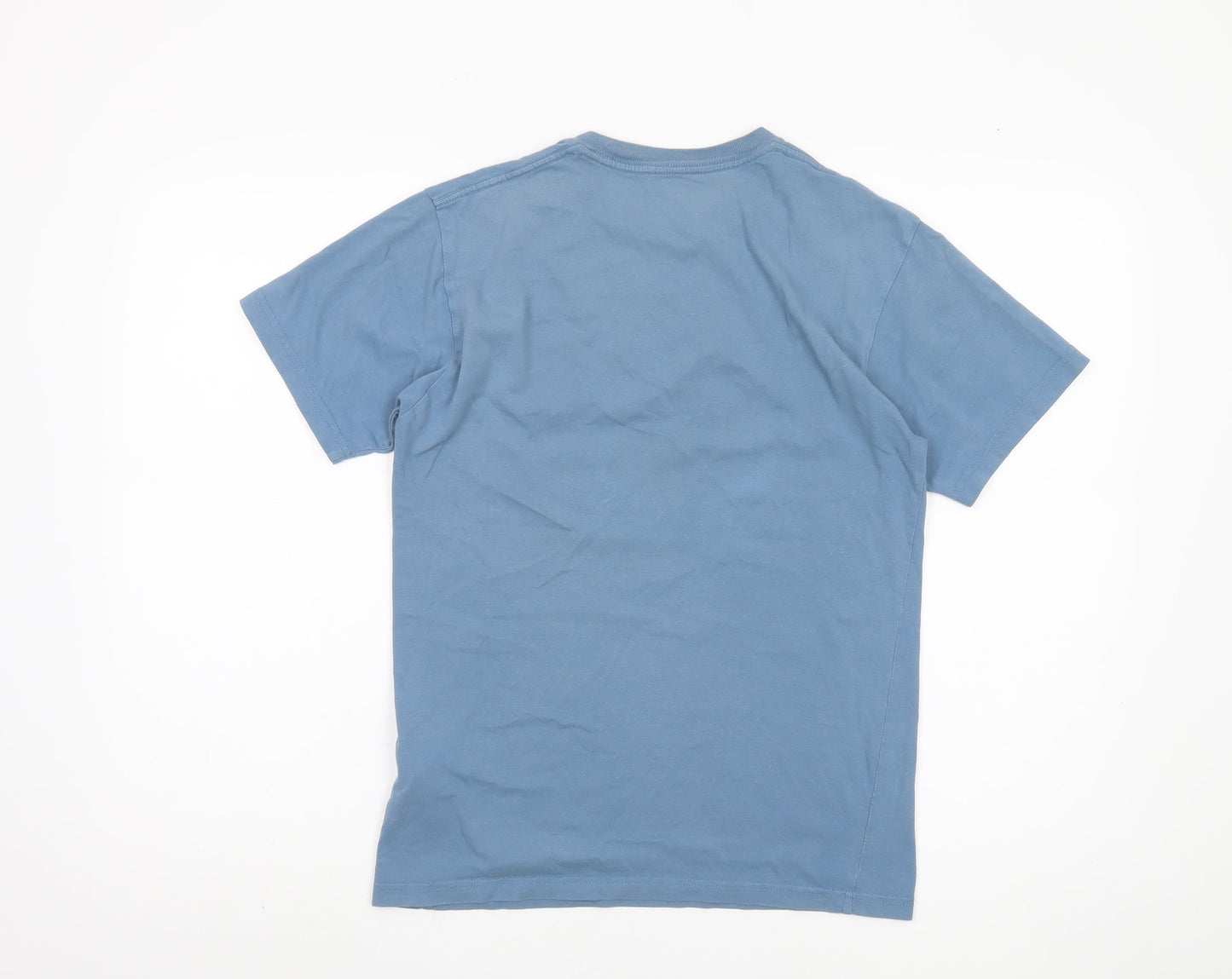 Vans Men's Blue T-Shirt, Size S - Classic Fit, Logo Design