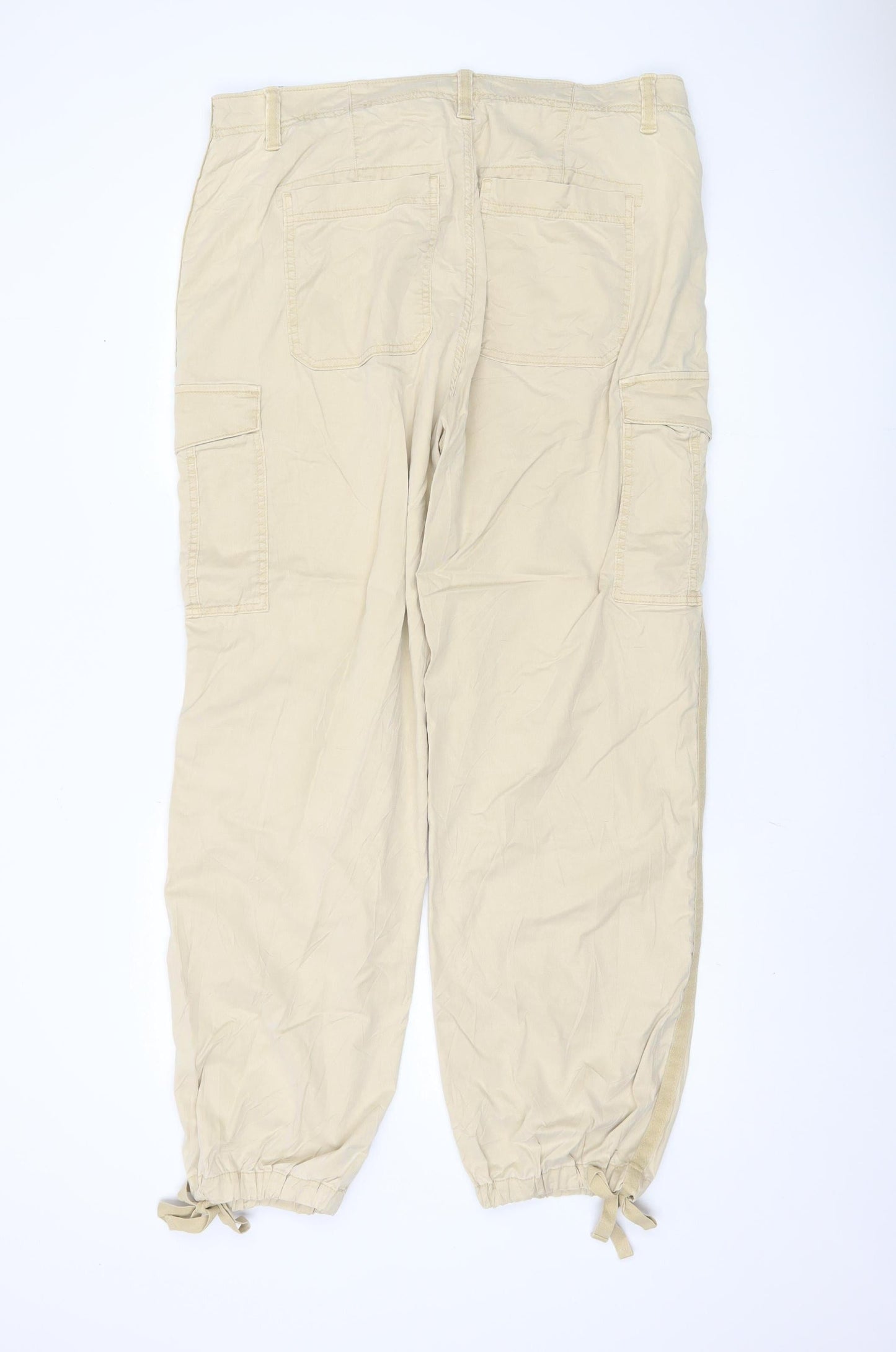 Womens UK Size 18 Marks and Spencer  Cargo Beige Trousers