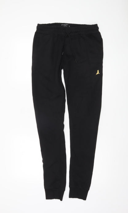 Brave Soul Men's Black Jogger Trousers Medium