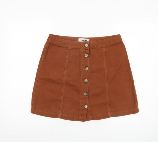 New Look Women's Brown Mini Skirt UK 12