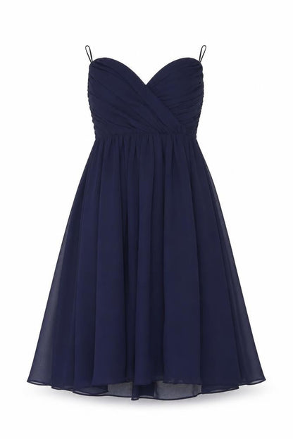 Front view of ASOS Women's Blue Midi Fit & Flare Dress, size 8