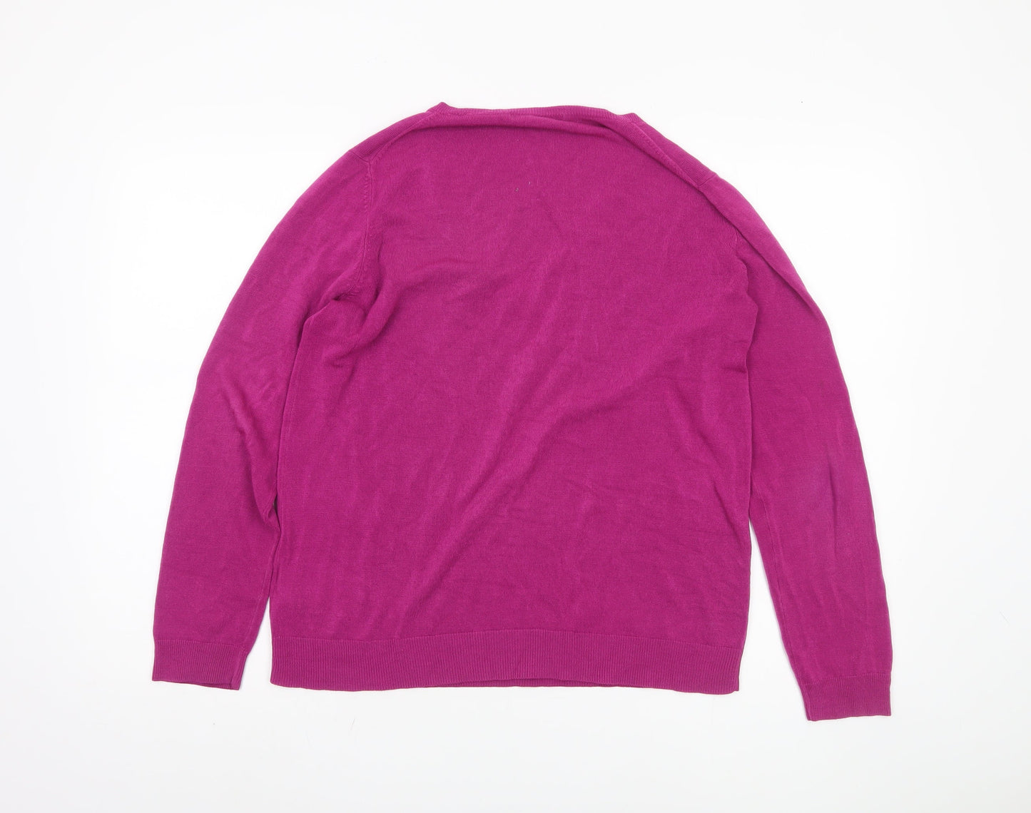 Womens UK Size 16 Marks and Spencer Pink Pullover Jumper