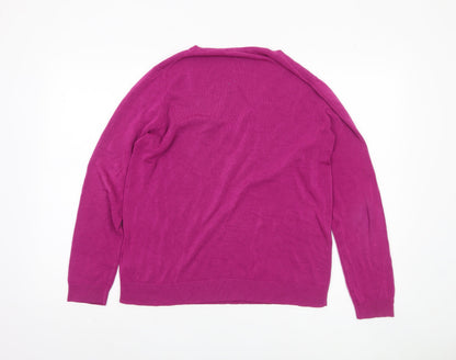 Womens UK Size 16 Marks and Spencer Pink Pullover Jumper