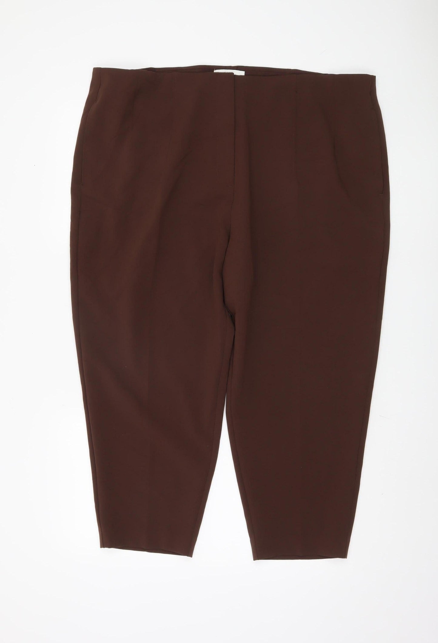 Womens UK Size 22 Marks and Spencer   Brown Trousers