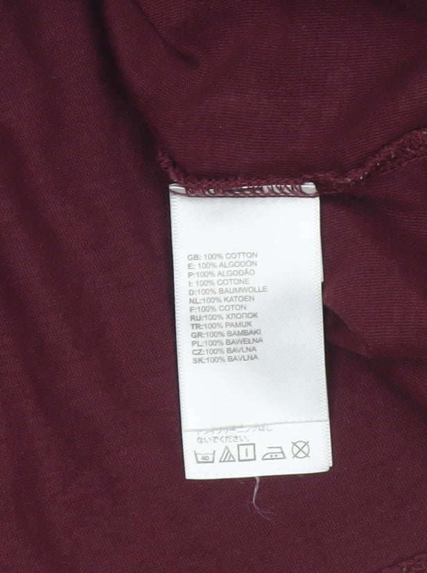 Womens UK Size M The North Face Red Cropped T-Shirt