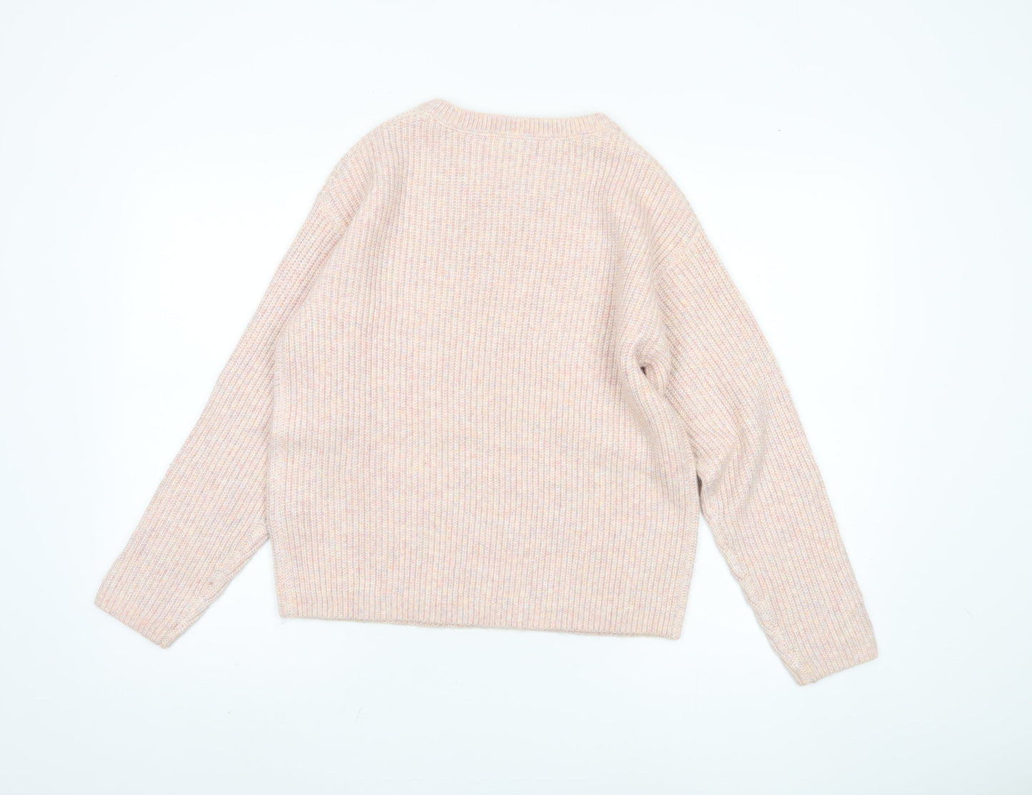 Marks and Spencer Women's Beige Knit Pullover Jumper - S