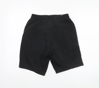 Puma Men's Black Shorts S Elastic Waist Sports Style
