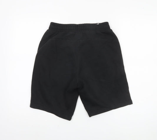 Puma Men's Black Shorts S Elastic Waist Sports Style