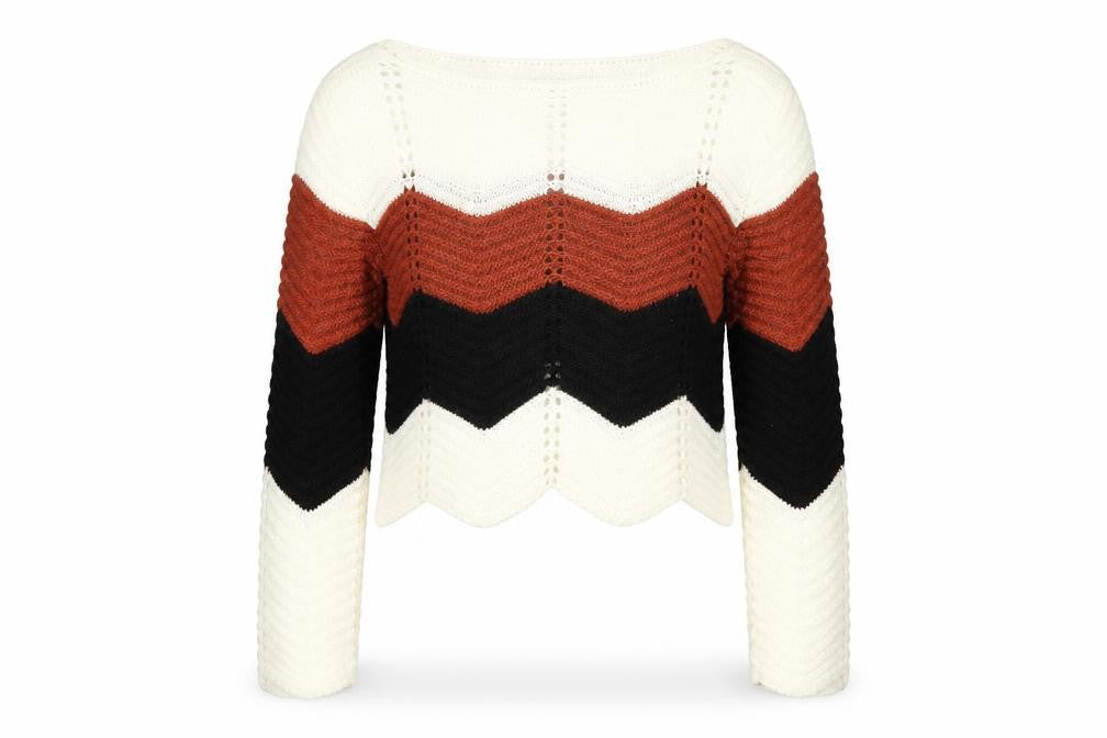 Womens UK Size S Quiz Multicoloured Pullover Jumper