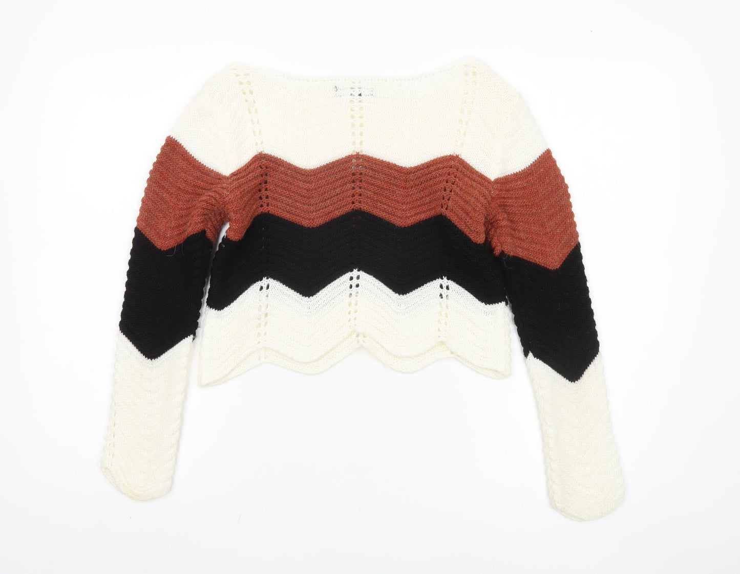 Womens UK Size S Quiz Multicoloured Pullover Jumper