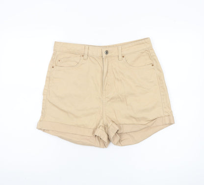 Primark Women's Beige Denim Shorts Size 14 Casual