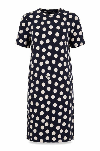 Marks and Spencer Blue Polka Dot Dress Size 8