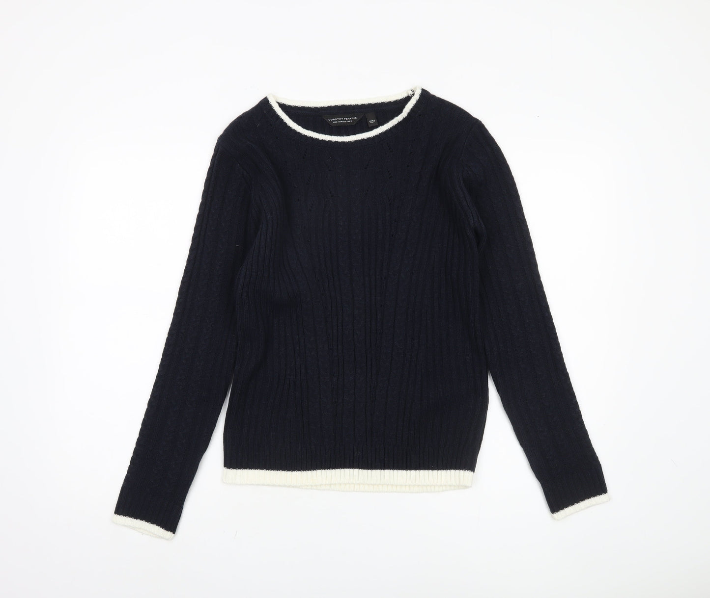 Womens UK Size 10 Dorothy Perkins Black Pullover Jumper