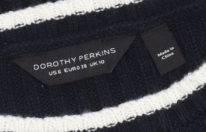 Womens UK Size 10 Dorothy Perkins Black Pullover Jumper