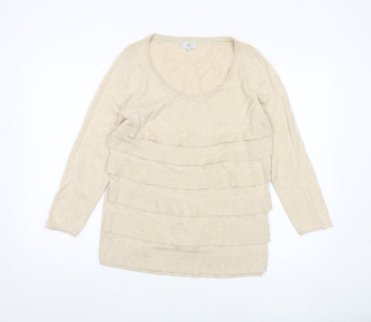 Womens UK Size M CC Beige Pullover Jumper
