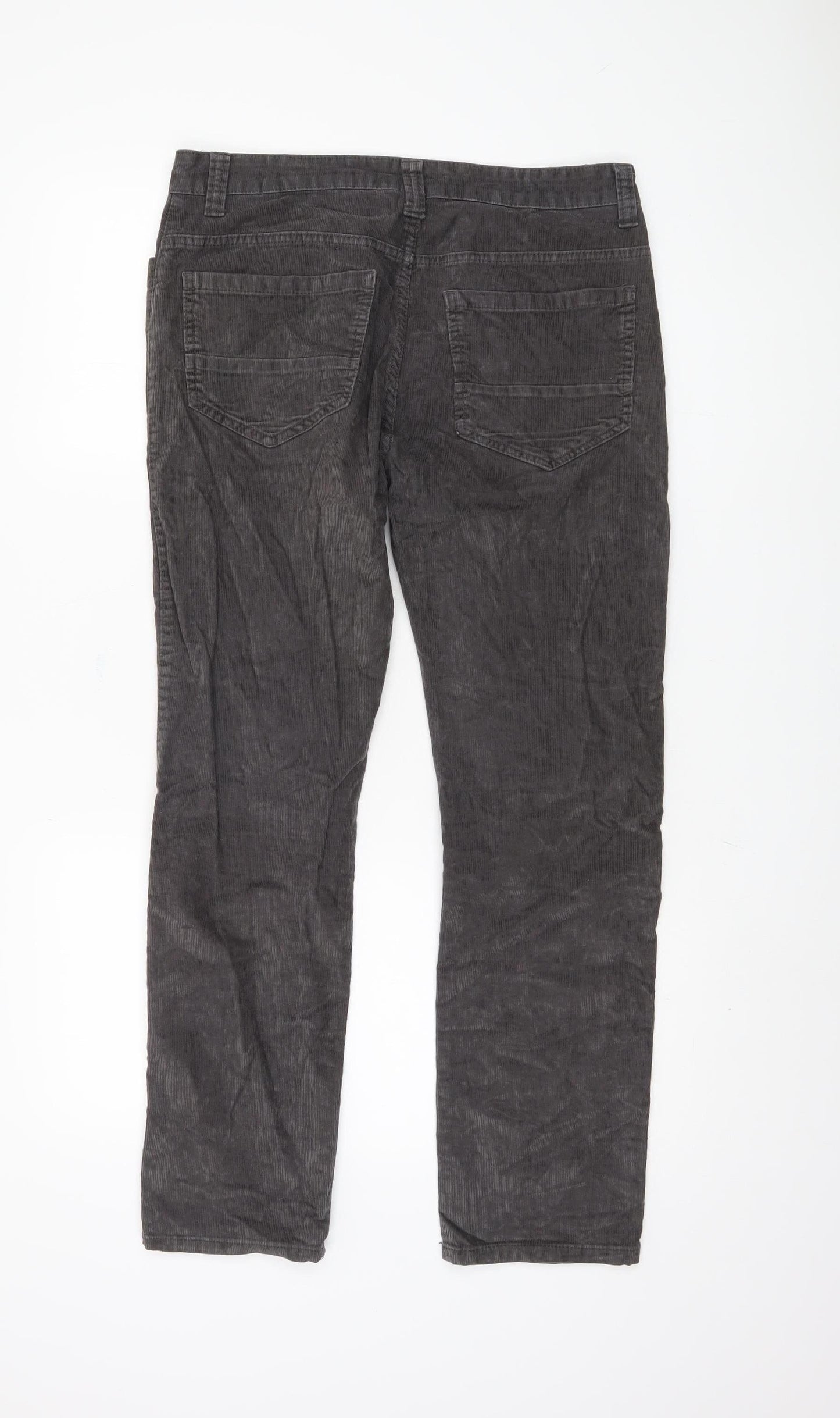 Denim Co. Men's Black Straight Trousers Size M