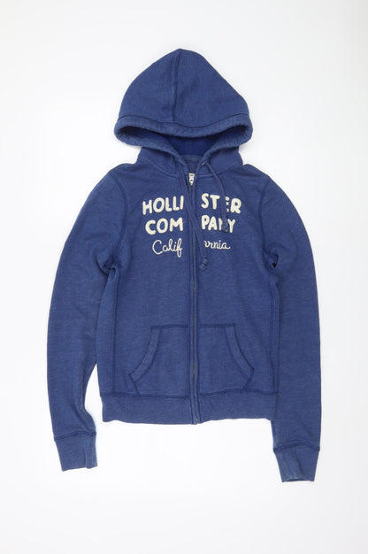 Hollister Women’s Blue Hoodie M Full Zip Casual
