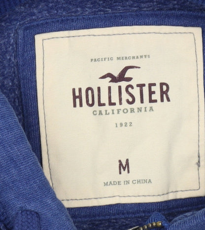 Hollister Women’s Blue Hoodie M Full Zip Casual