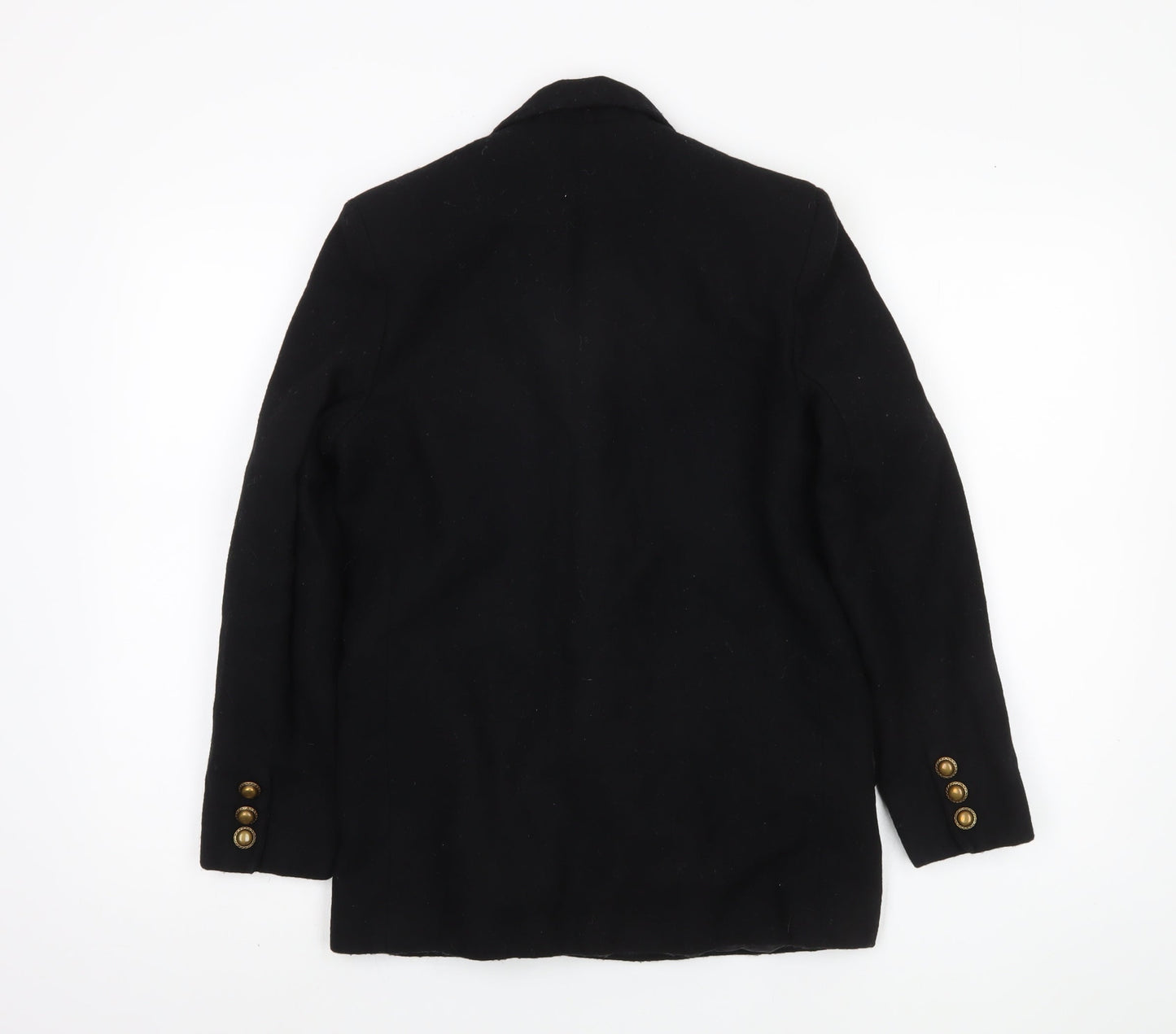 Alexon Women's Black Wool Pea Coat Size 12