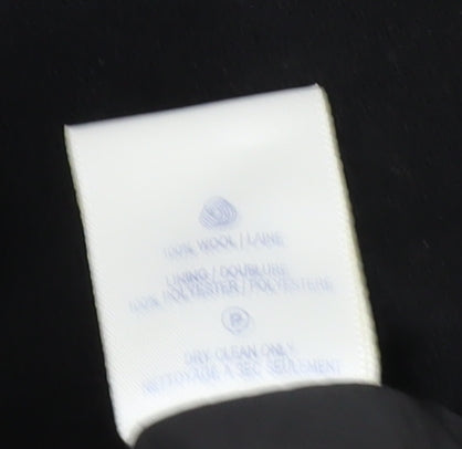 Alexon Women's Black Wool Pea Coat Size 12