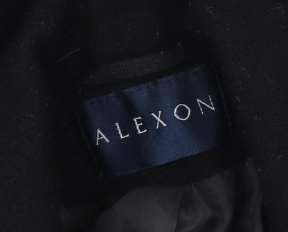 Alexon Women's Black Wool Pea Coat Size 12