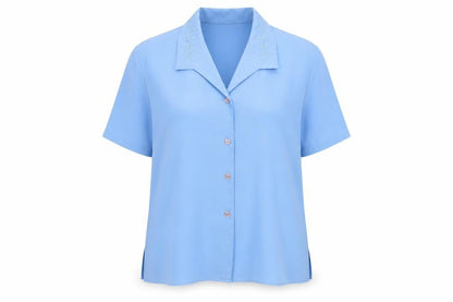 Womens UK Size 18 Bonmarché Blue Basic Blouse