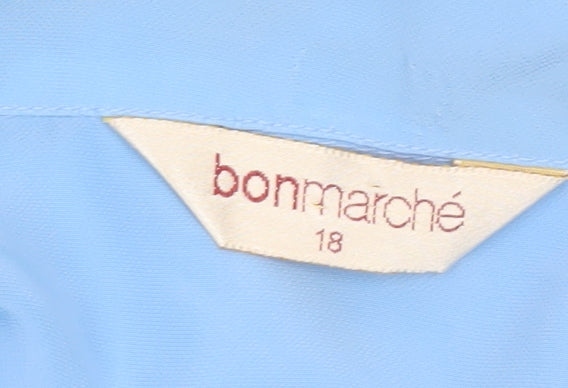 Womens UK Size 18 Bonmarché Blue Basic Blouse