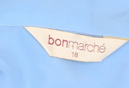 Womens UK Size 18 Bonmarché Blue Basic Blouse