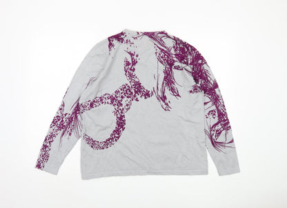 Womens UK Size L Alexara Purple Pullover Jumper