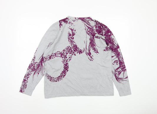 Womens UK Size L Alexara Purple Pullover Jumper