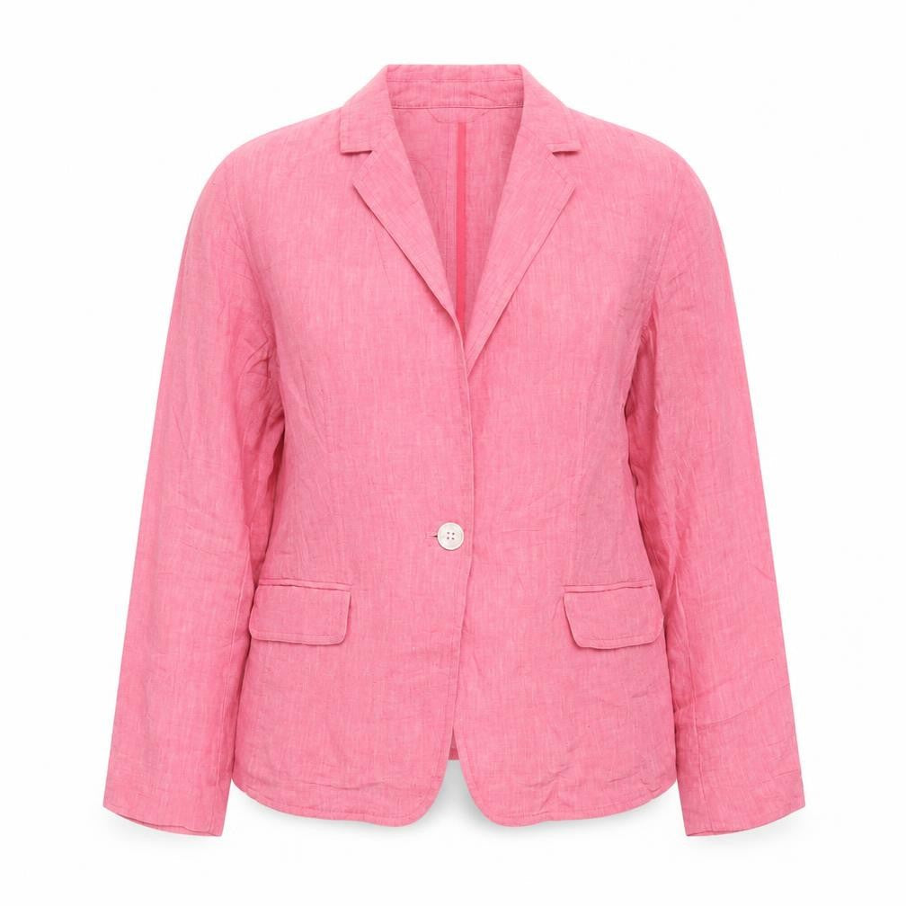 Womens UK Size 12 Lands' End Petites Pink Blazer